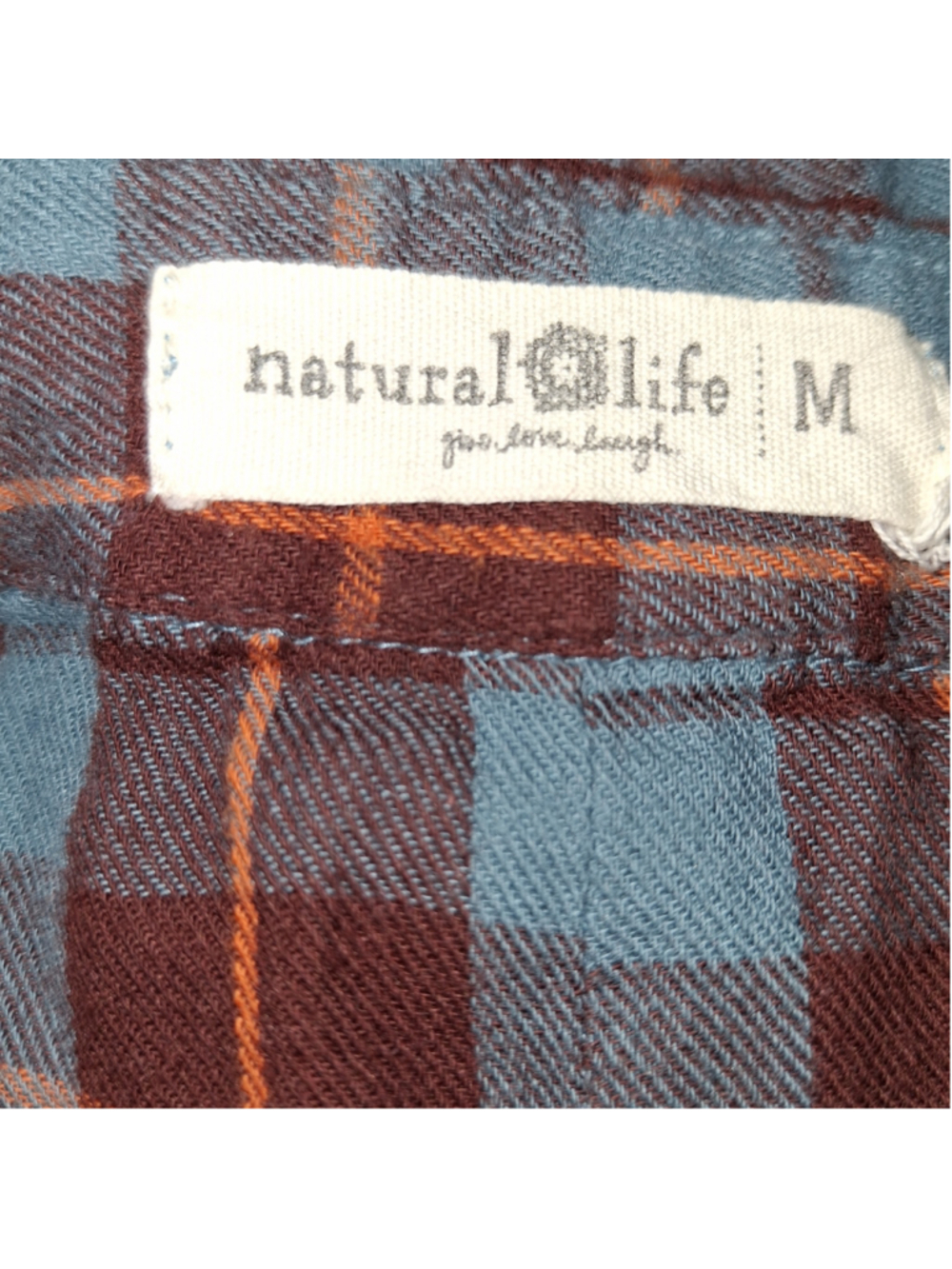 Natural Life Plaid Midi Shirt Dress, Size M, Red and Blue grunge boho festival - Picture 5 of 6